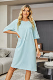 Richie House Womens Nightgowns Pullover Sleep Shirts Nightshirt Sleepwear Pajama Chest Pocket RHW4030