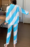 RH Pajamas Set Long Sleeve Womens Button Down Sleepwear Soft Pj Set S-L RHW4033