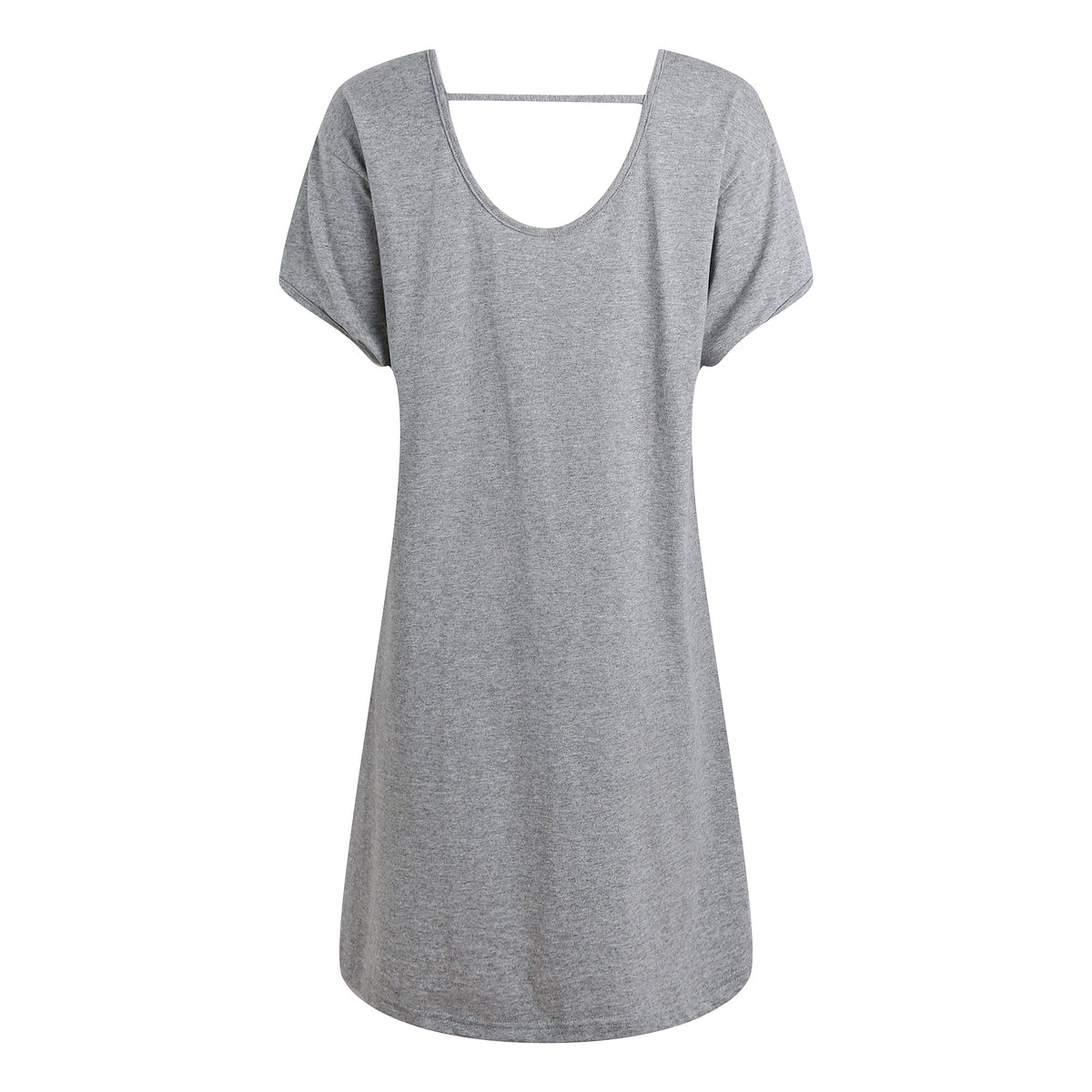 Richie House Nightgowns Women Summer Sleepshirt Sexy Back Short Sleeve Pajama Shirt Nightdress RHW4049
