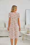 RH Women's Floral Sleepwear Button Duster Robe Short Sleeve House Dress Nightgown S-XXL RHW4054