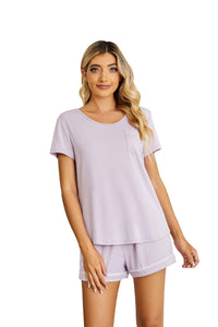 RH Womens Pajama Set Printed Short Sleeve Sleepwear Pjs Sets Top and Shorts (S-XXL) RHW4055