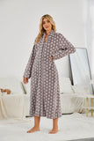 RH Sleepwear Women's Zipper Front Robe Full Length Long Sleeve Duster House Night S-XXL RHW4060