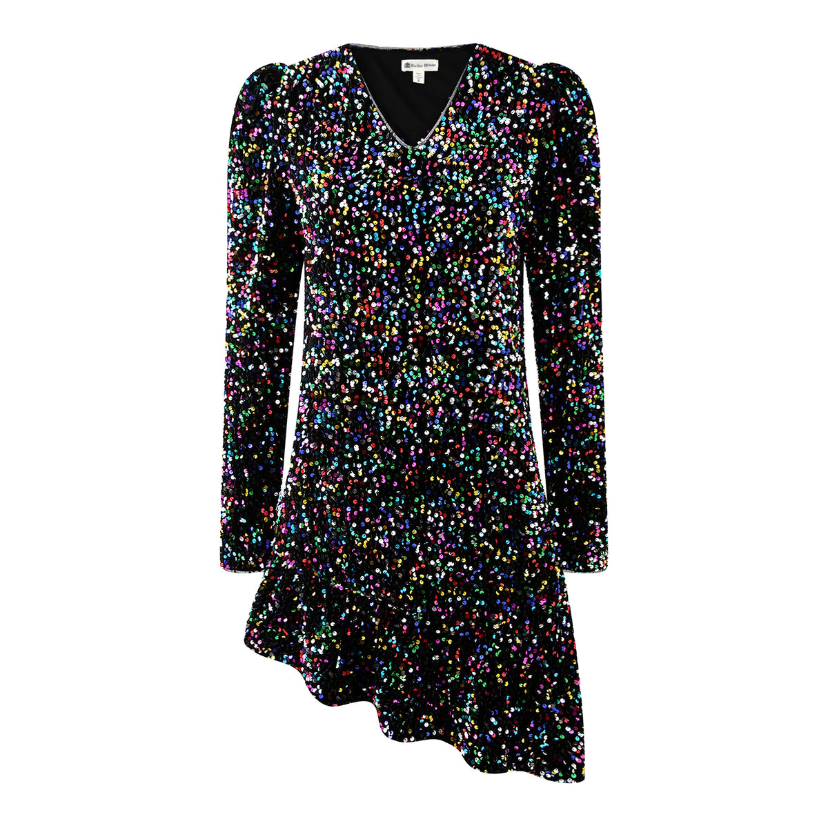 Richie House Women's Long Sleeve Sequin Glitter Dress Bodycon Midi Dress RHW4064