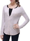 RH Women's Button Casual Long Knitted Cardigan Tops Shirt Pullover Blouse RH2032