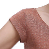 Richie House Women's Summer Shirt 100%Linen T-Shirt Short Sleeve Tee Tops Blouse RH2039