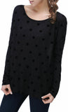 RH Women's Full Embroidered Sweater Lightweight Long Sleeve Pullover Tops RH2042