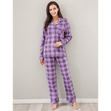 Richie House Pajama Sets Women's Printed Flannel Two-Piece Set Pajama Size S-XL RHW2863